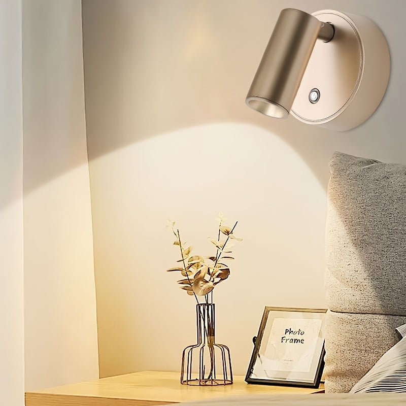 Minimalistische abnehmbare kabellose Wandleuchte mit magnetischer Touch-Steuerung und Akku