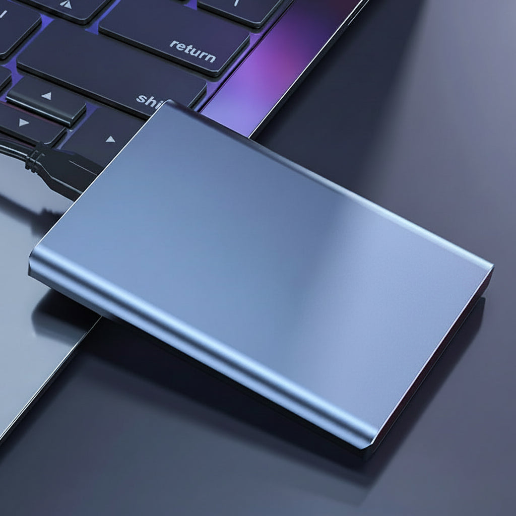 Schlanke, kompakte und leichte tragbare externe SSD-Festplatte