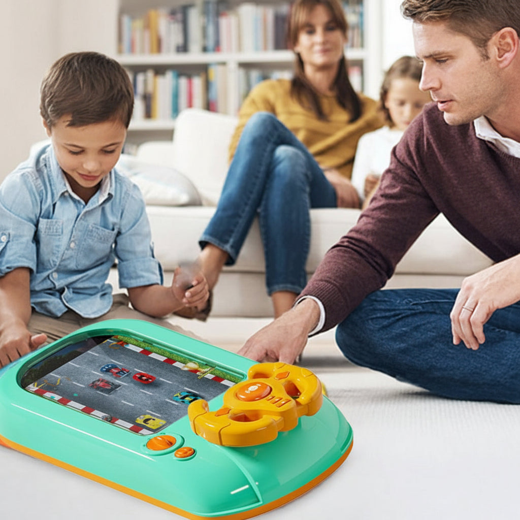 Bildschirmfreie interaktive Lenkrad-Rennspielkonsole als Spielzeug