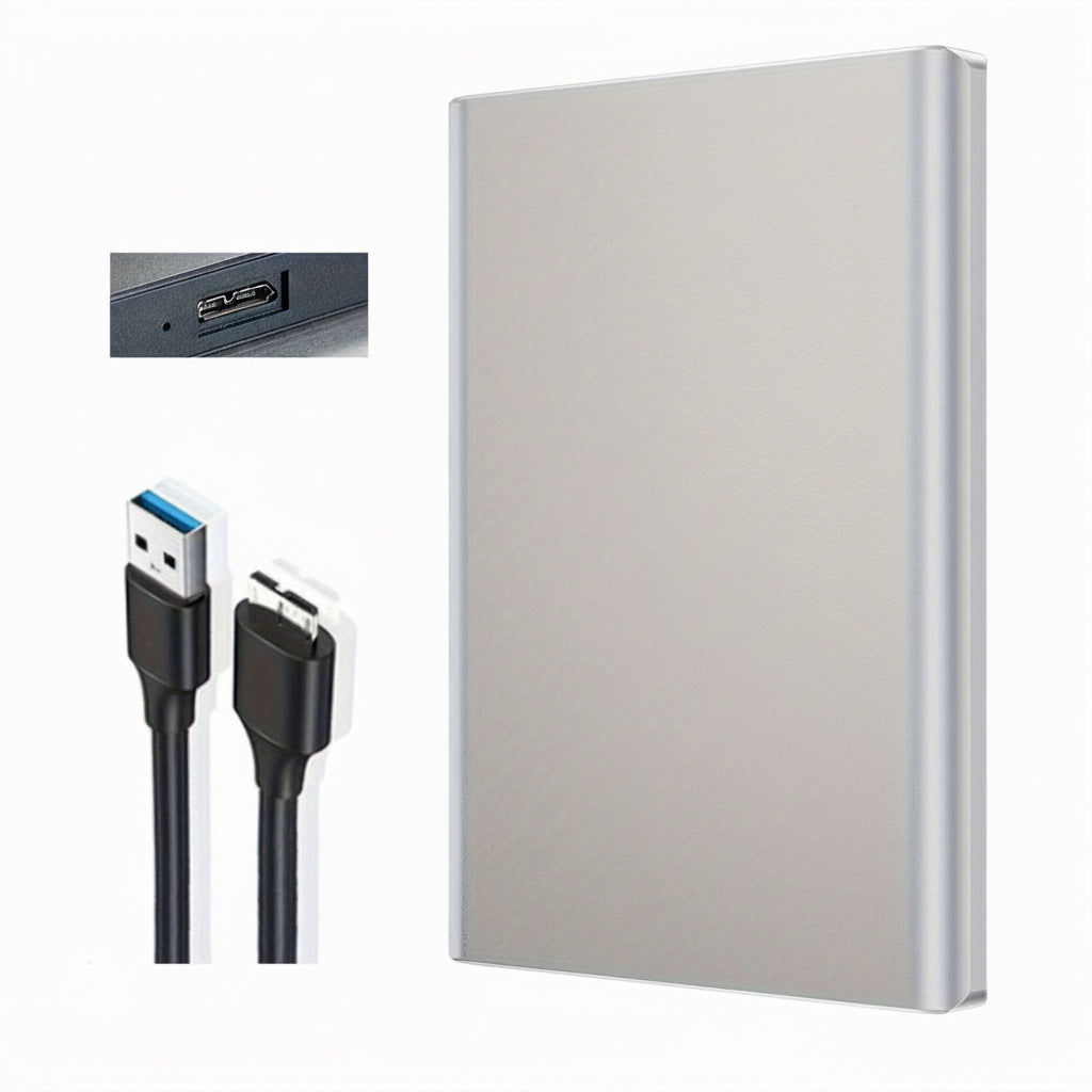 Schlanke, kompakte und leichte tragbare externe SSD-Festplatte