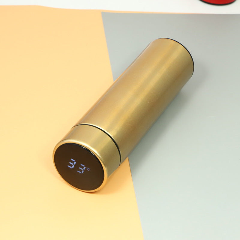 Auslaufsichere Edelstahl-Trinkflasche mit intelligenter Temperaturanzeige