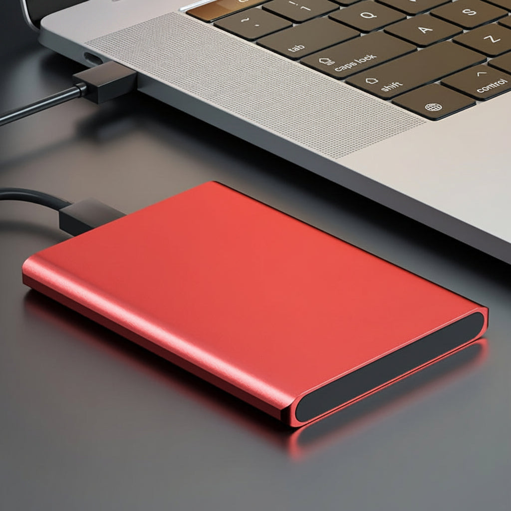 Schlanke, kompakte und leichte tragbare externe SSD-Festplatte