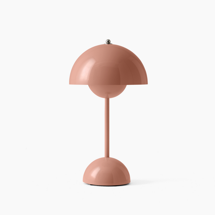 Skandinavische wiederaufladbare Tischlampe mit Pilzknospen-Silhouette und Touch-Steuerung