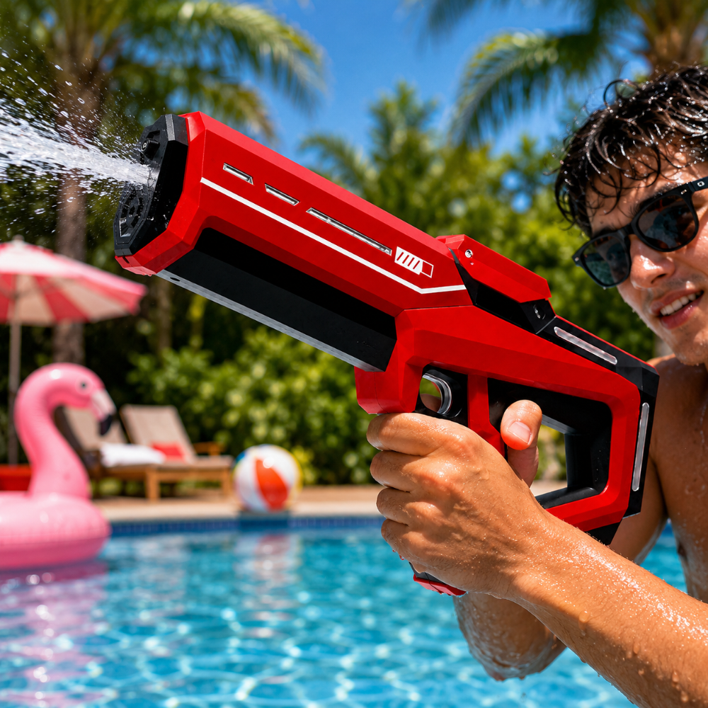Automatische Spritzwasserpistole mit hoher Kapazität und großer Reichweite für draußen