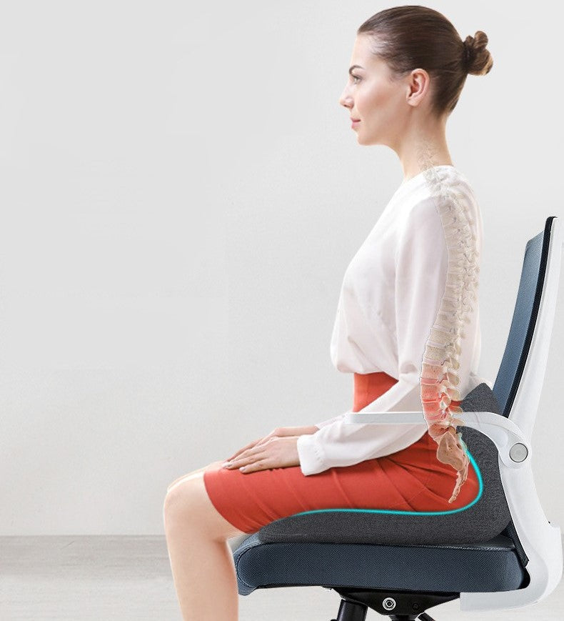Ergonomisches orthopädisches Sitzkissen in L-Form aus hochdichtem Memory-Schaumstoff