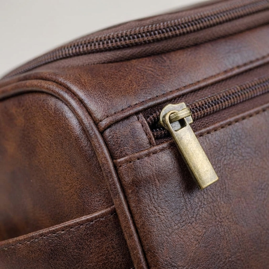 Kompakte, wasserabweisende Reisekulturbeuteltasche mit mehreren Taschen und Aufhängevorrichtung