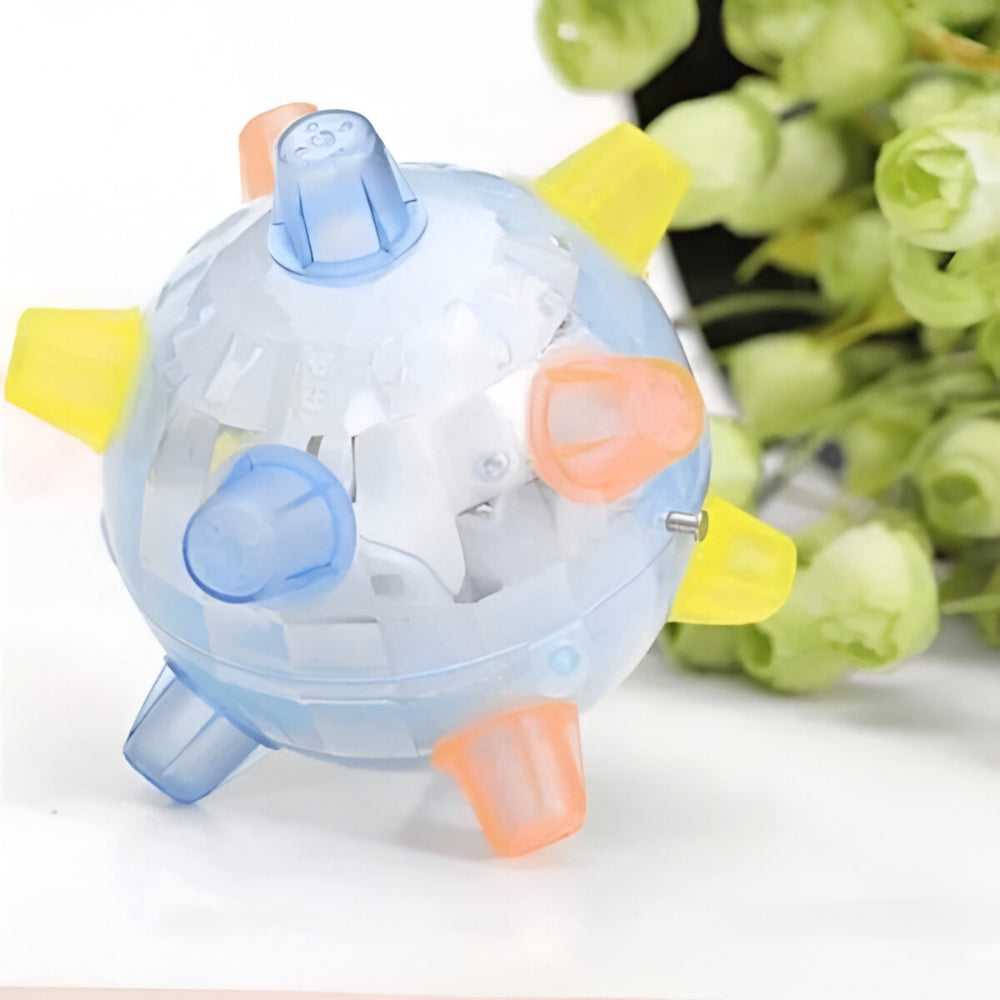 Interaktives Gummiball-Hundespielzeug mit Blinklicht und Hüpf-Funktion