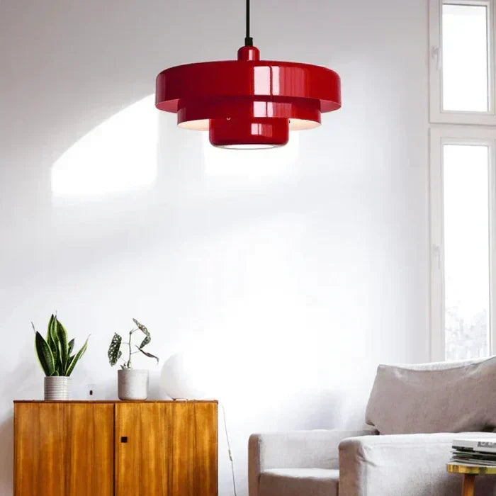 Retro-Vintage-Pendelleuchte mit Metalldomschirm für die Decke