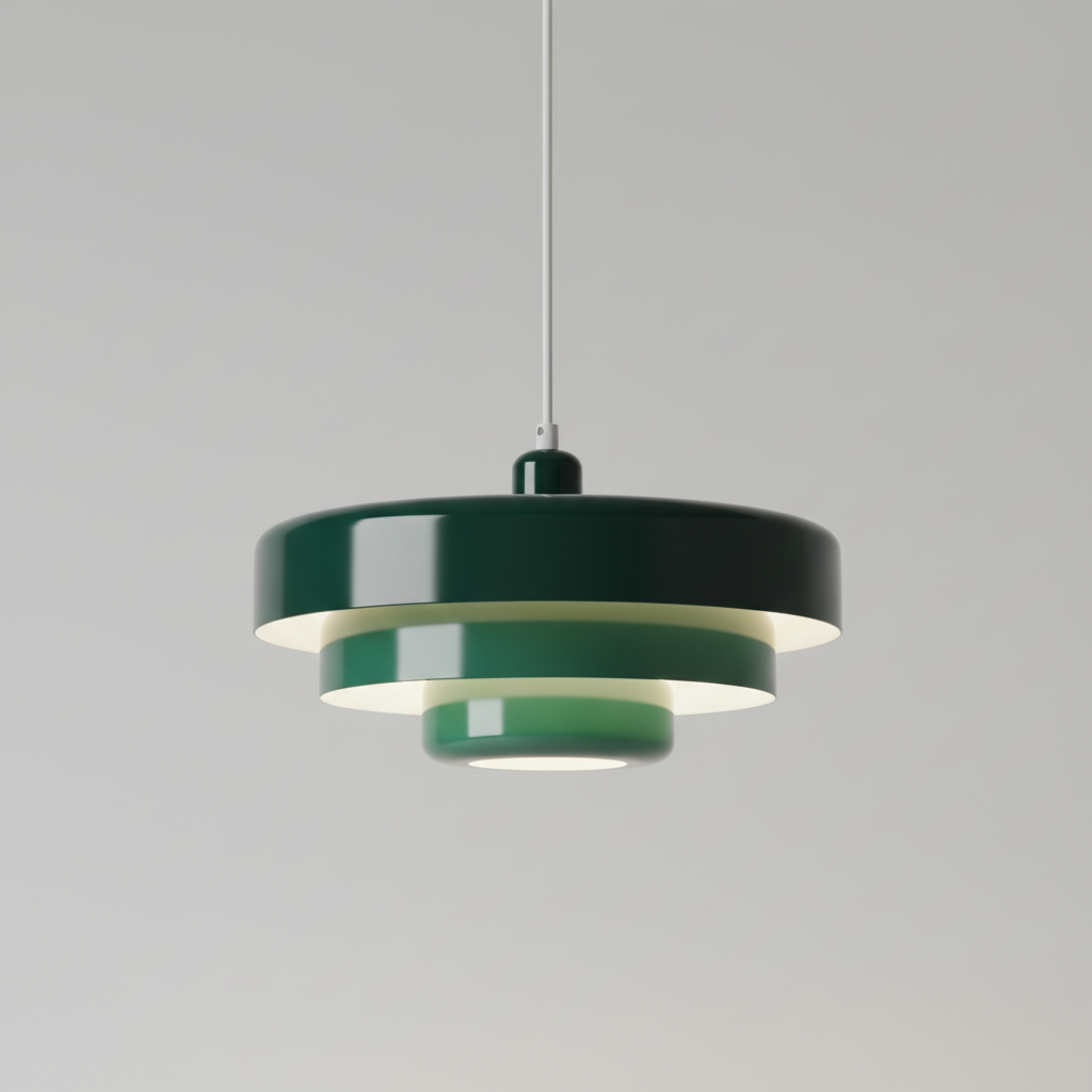 Retro-Vintage-Pendelleuchte mit Metalldomschirm für die Decke