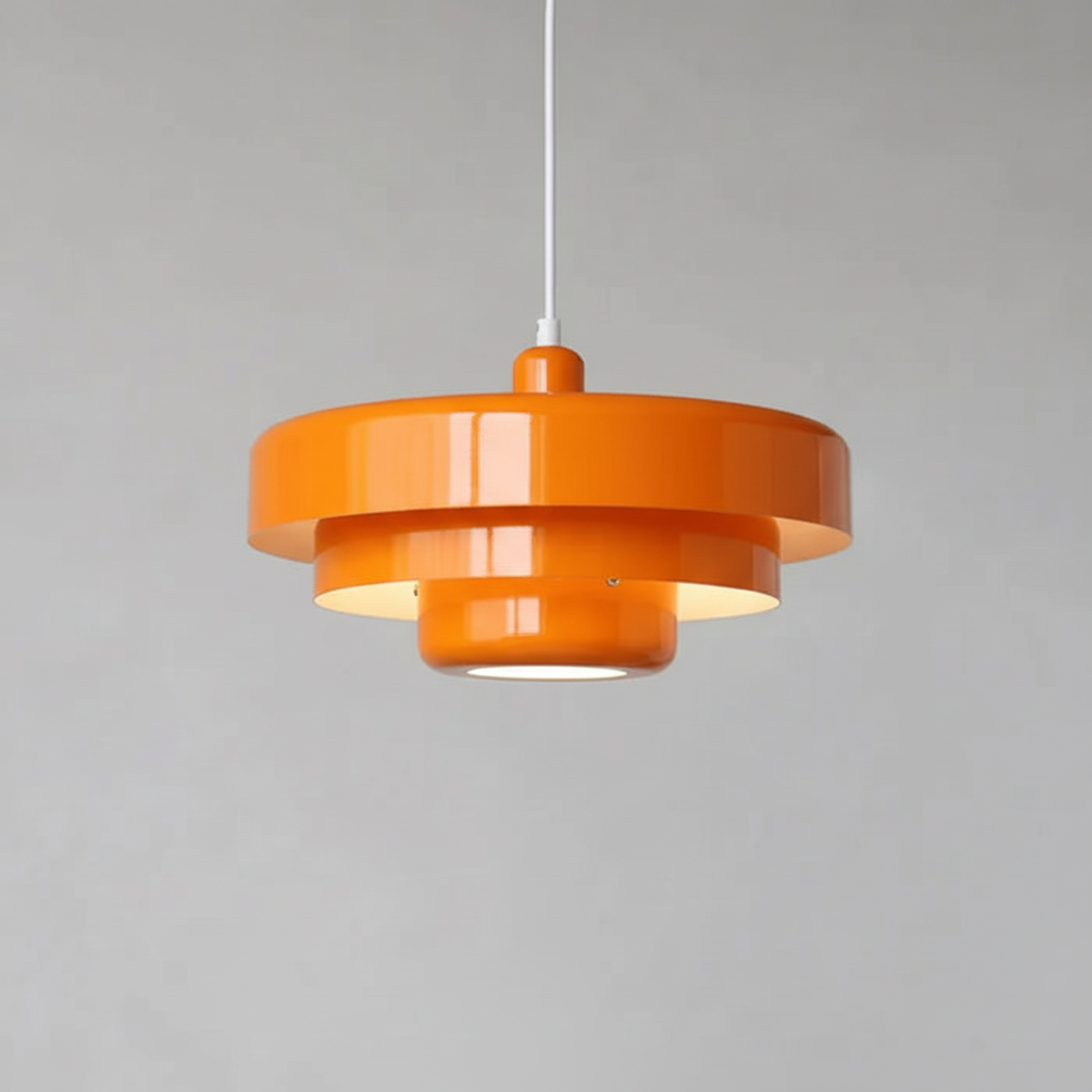 Retro-Vintage-Pendelleuchte mit Metalldomschirm für die Decke