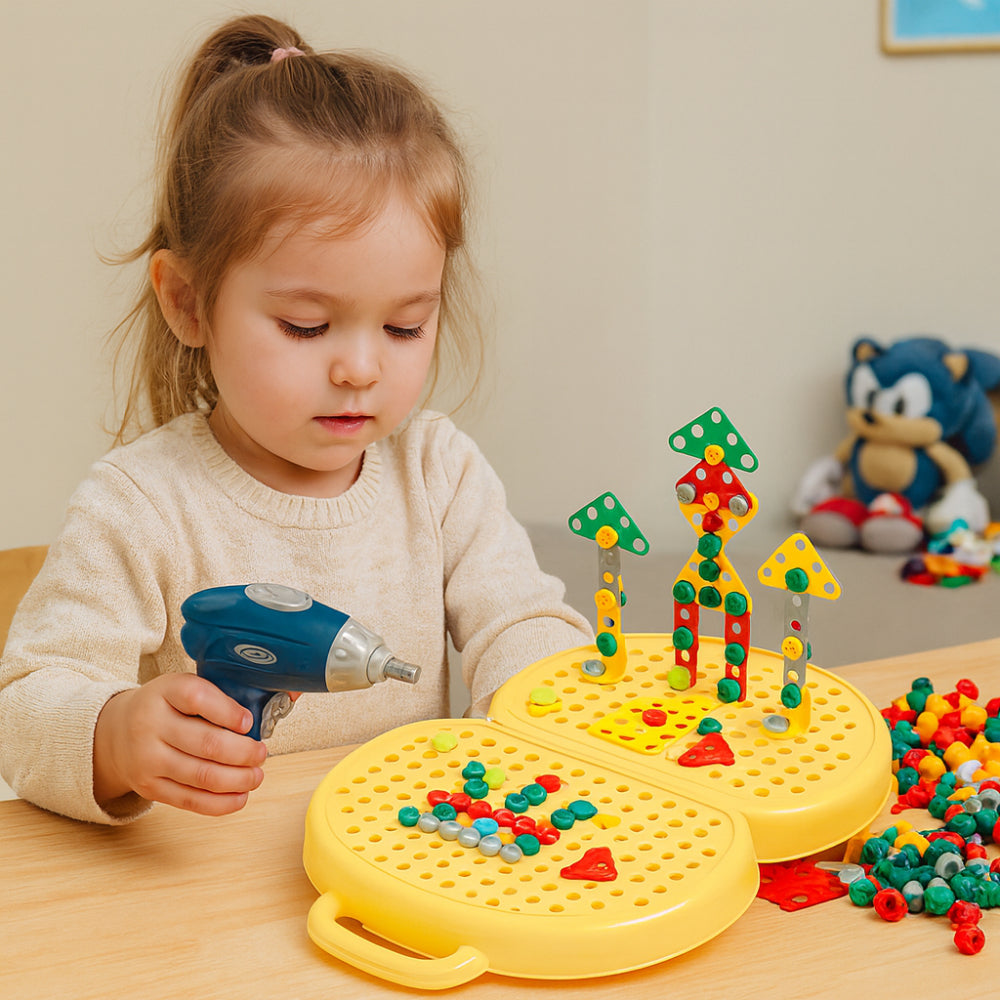Interaktives pädagogisches Montessori-Bausteinset als STEM-Aktivitätsspielzeug