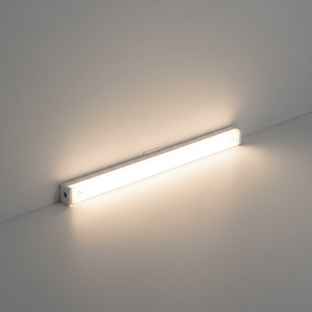 Schlanke, magnetische, wiederaufladbare Unterbauleuchte mit Bewegungssensor und Kabel