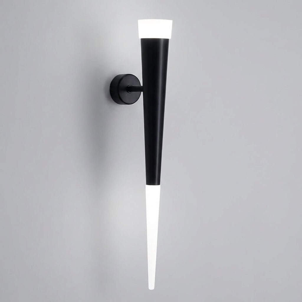 Elegante konische Metall-Wandleuchte mit nach oben und unten gerichtetem Licht