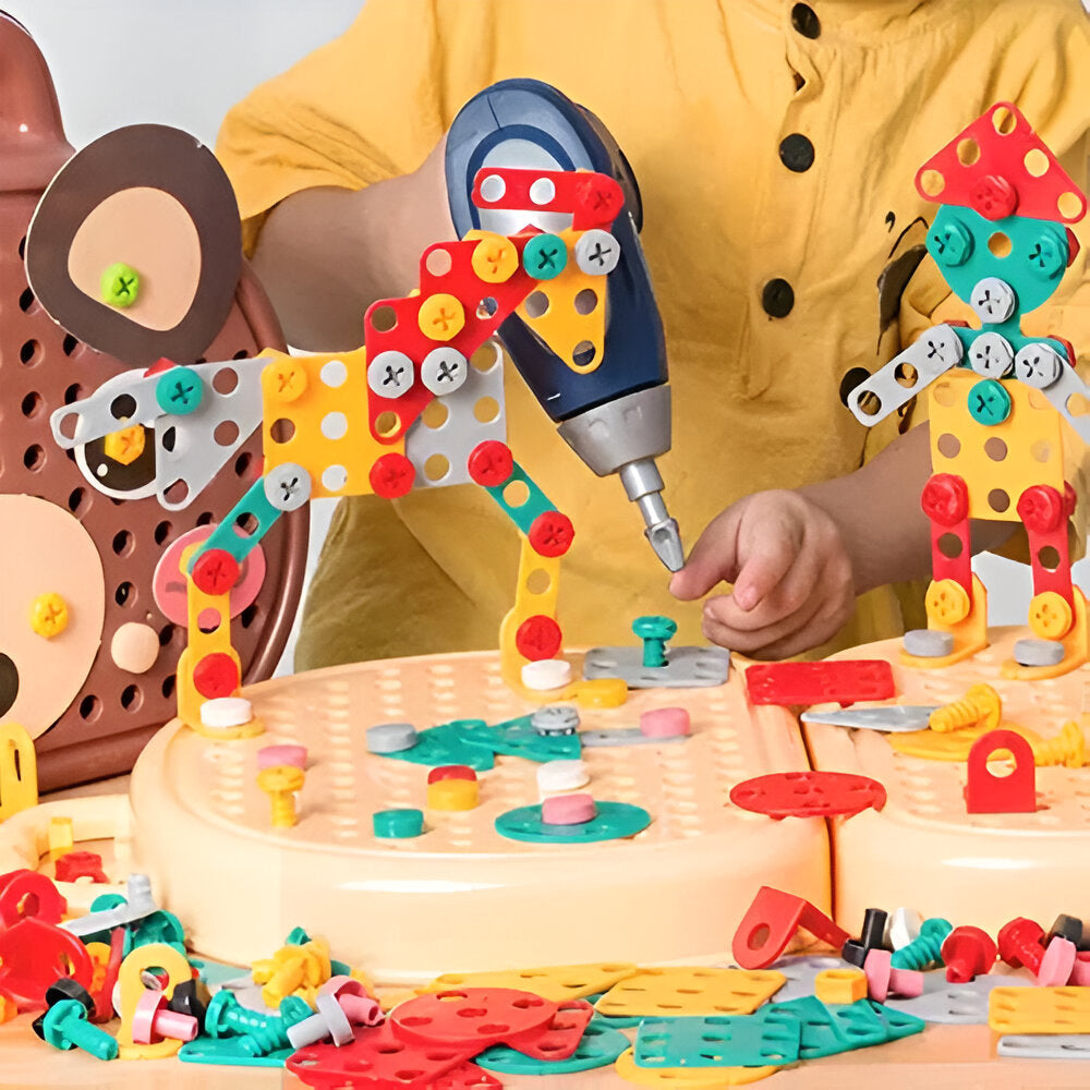 Interaktives pädagogisches Montessori-Bausteinset als STEM-Aktivitätsspielzeug