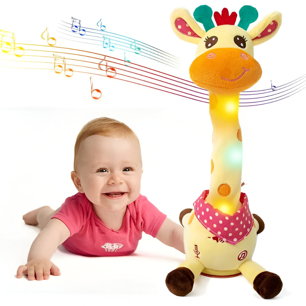 Kuscheliges singendes und sprechendes interaktives musikalisches Plüsch-Giraffenspielzeug