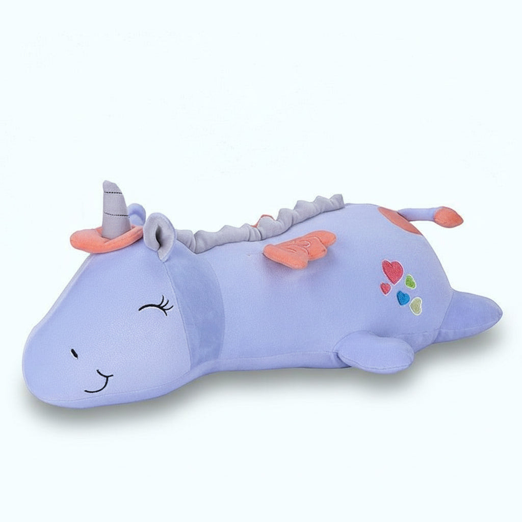 Kuscheliges weiches leuchtendes Einhorn-Plüschtier als Nachtlicht-Spielzeug