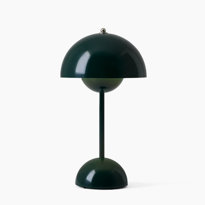 Skandinavische wiederaufladbare Tischlampe mit Pilzknospen-Silhouette und Touch-Steuerung