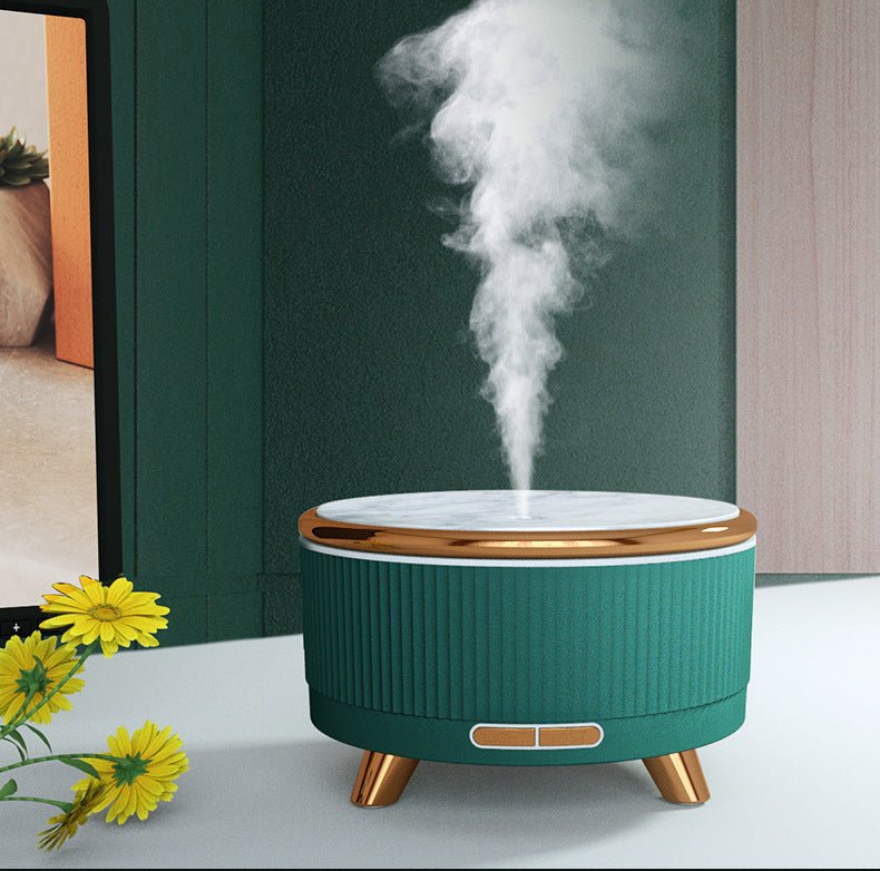 Runder Aromatherapie-Nebelluftbefeuchter mit geräuschlosem Betrieb und Fernbedienung