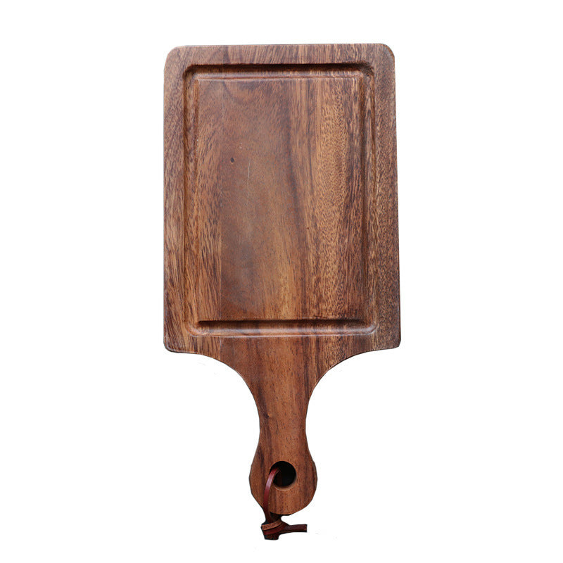 Elegantes, minimalistisches Schneidebrett aus massivem Holz, messerschonend