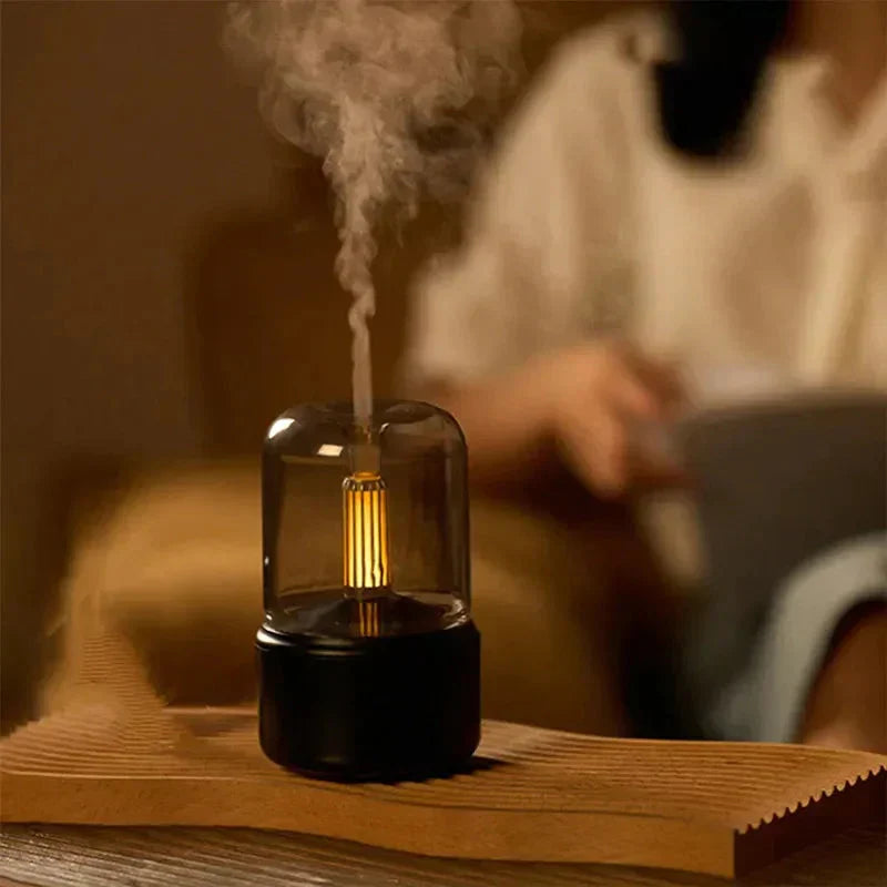 Kompakter elektrischer Aromatherapie-Diffusor und Nebelluftbefeuchter