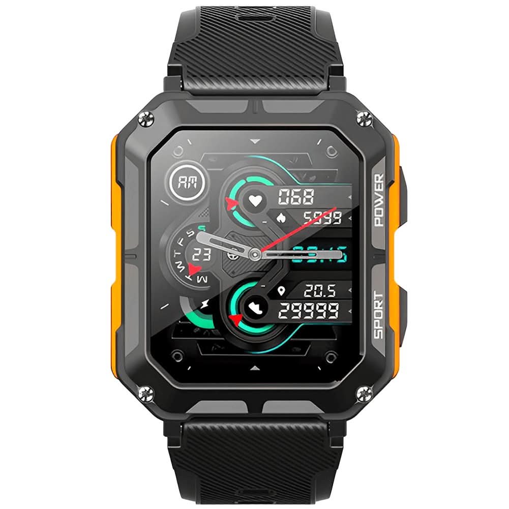 Robuste, stoßfeste und wasserdichte Smartwatch zur Gesundheitsüberwachung nach Militärstandard