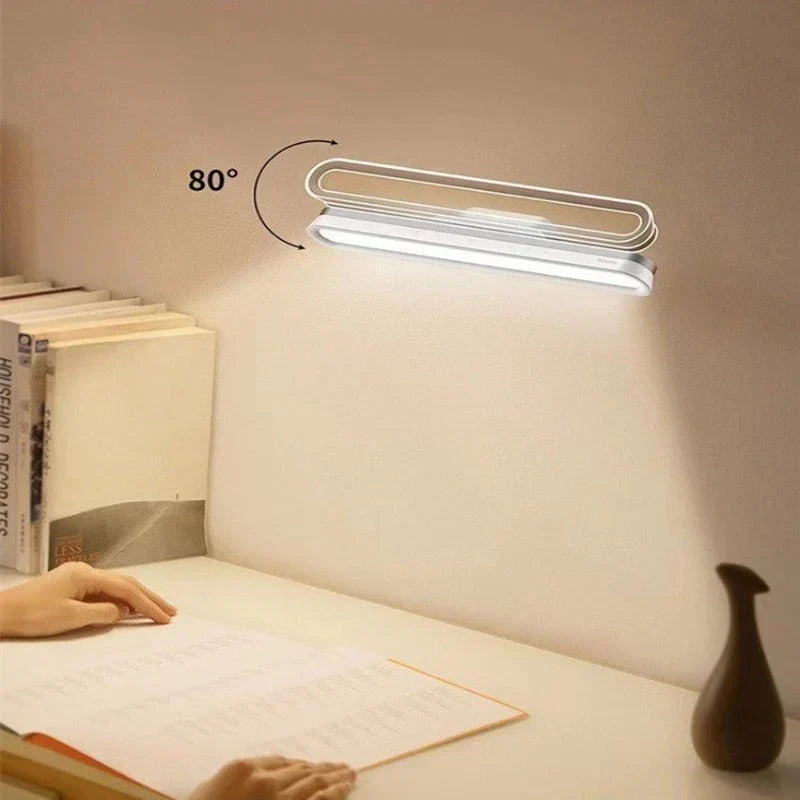 Zusammenklappbare, magnetische, drehbare, wiederaufladbare Schreibtischlampe mit Touch-Sensor