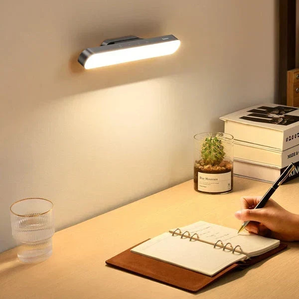 Zusammenklappbare, magnetische, drehbare, wiederaufladbare Schreibtischlampe mit Touch-Sensor