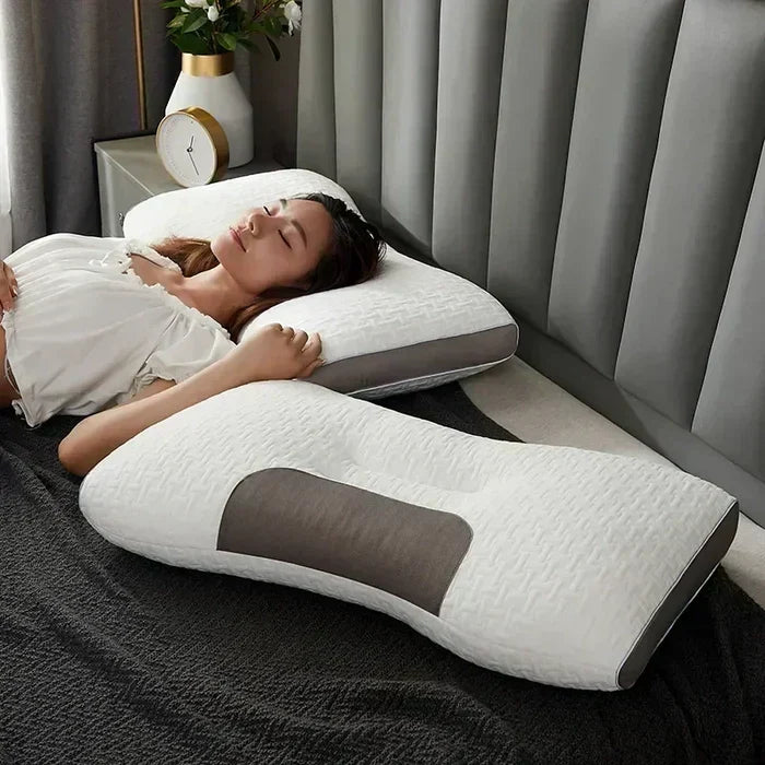 Orthopädisches konturiertes Massagekissen für den Nacken aus Sojafaser