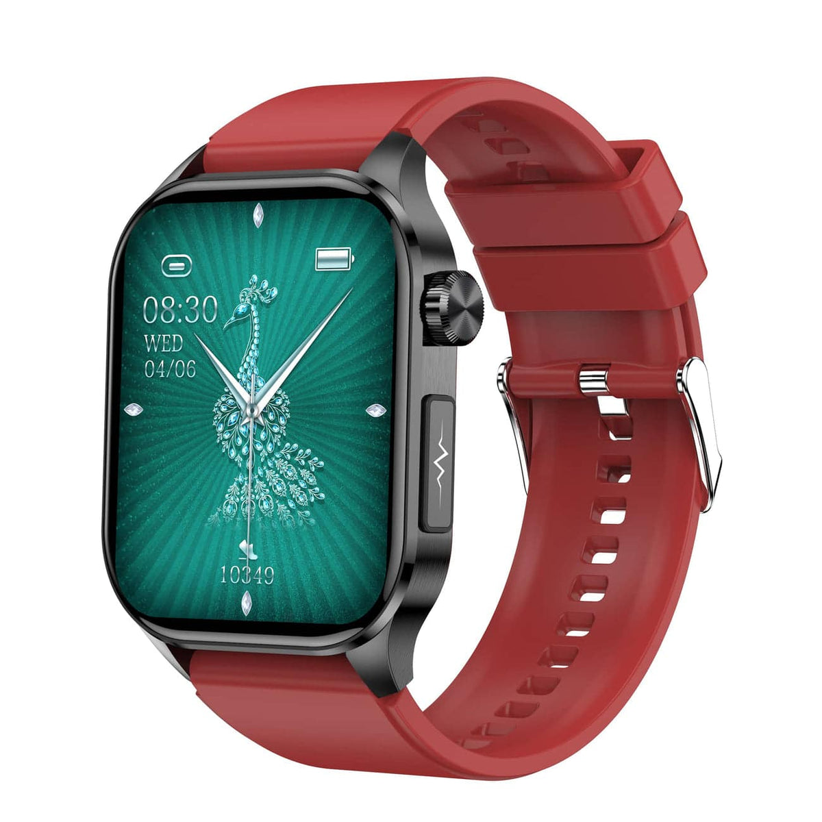 Kompakte Smartwatch mit Touchscreen zur Gesundheitsüberwachung sowie EKG- und Blutdruckmessung