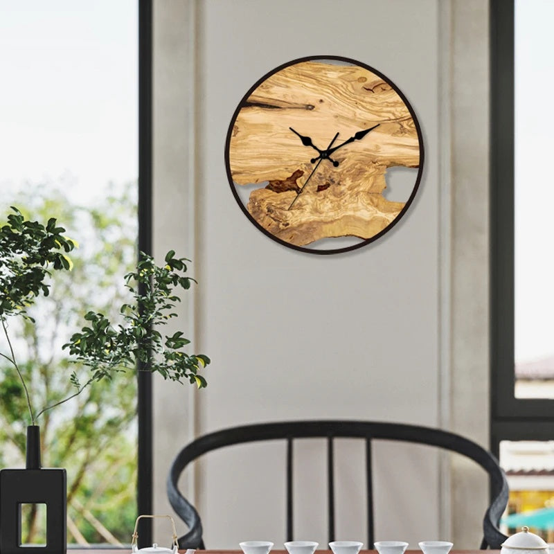 Minimalistische transparente leise Quarzwanduhr aus Acryl