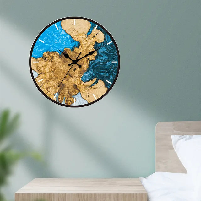 Minimalistische transparente leise Quarzwanduhr aus Acryl