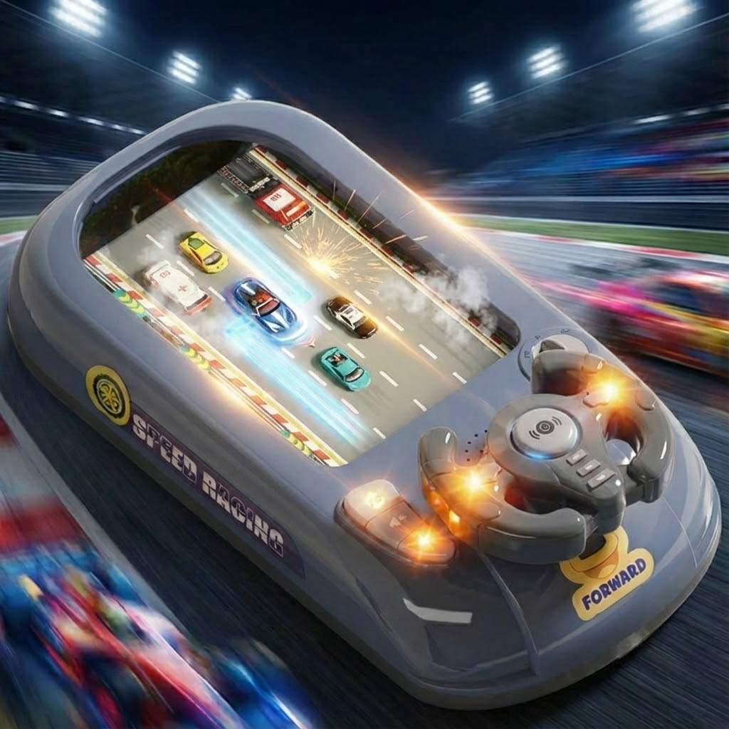 Bildschirmfreie interaktive Lenkrad-Rennspielkonsole als Spielzeug