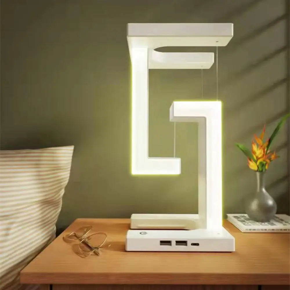 Kabellose Tischlampe mit schwebender Zonenbeleuchtung und Ladefunktion
