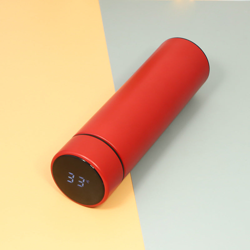 Auslaufsichere Edelstahl-Trinkflasche mit intelligenter Temperaturanzeige