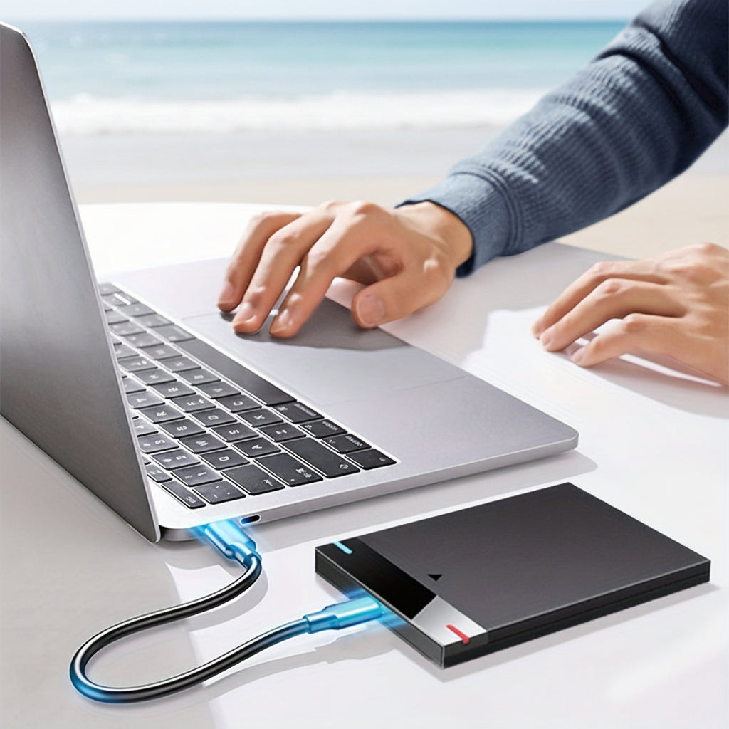 Schlanke, kompakte und leichte tragbare USB-SSD als externes Solid-State-Laufwerk