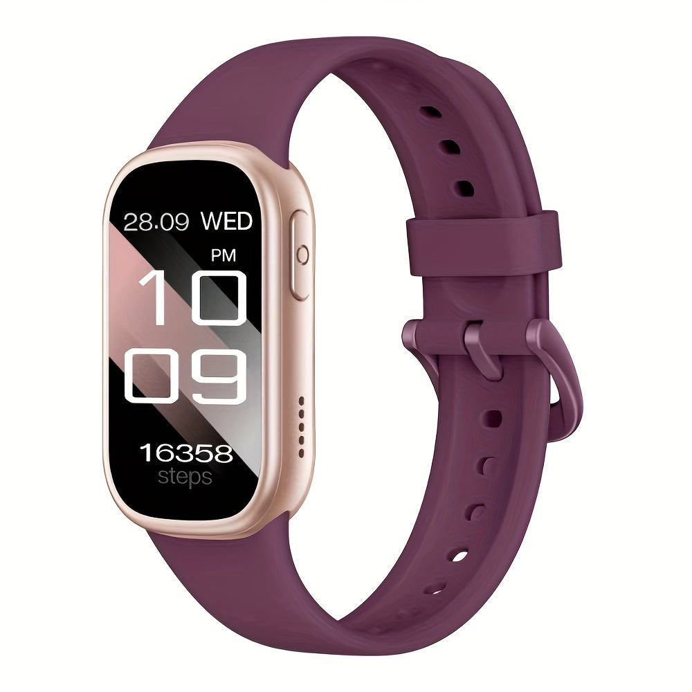 Wasserdichte Smartwatch mit Silikonarmband, Schnellladefunktion und Fitness-Tracking