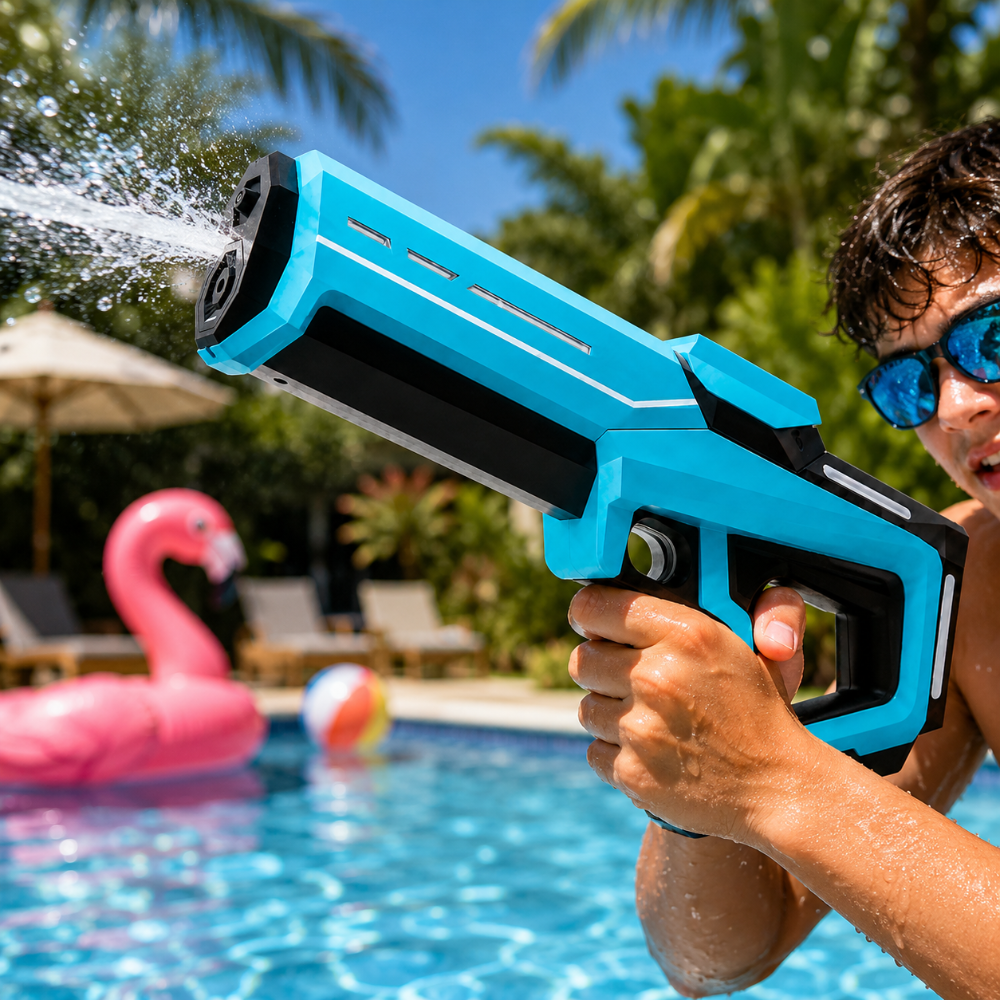 Automatische Spritzwasserpistole mit hoher Kapazität und großer Reichweite für draußen