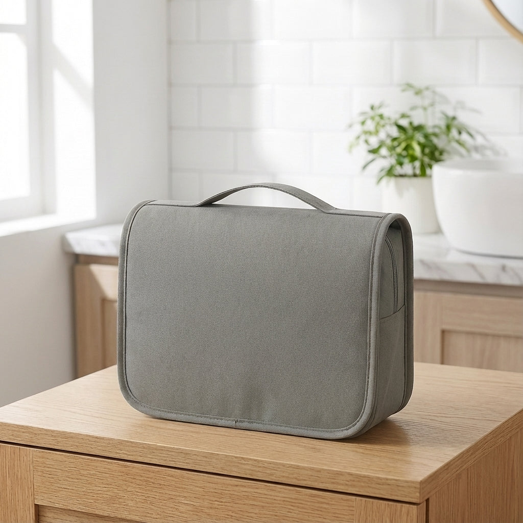 Kompakte, wasserdichte, transparente Reisekulturbeuteltasche mit mehreren Fächern