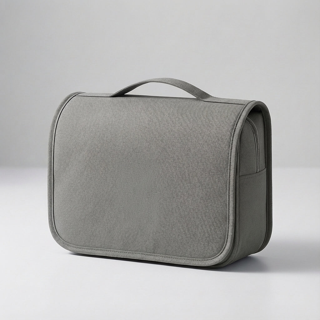 Kompakte, wasserdichte, transparente Reisekulturbeuteltasche mit mehreren Fächern