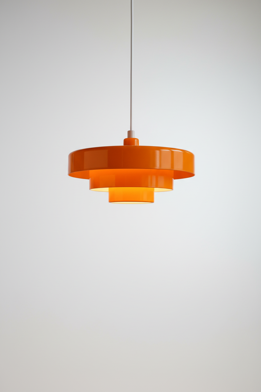 Retro-Vintage-Pendelleuchte mit Metalldomschirm für die Decke