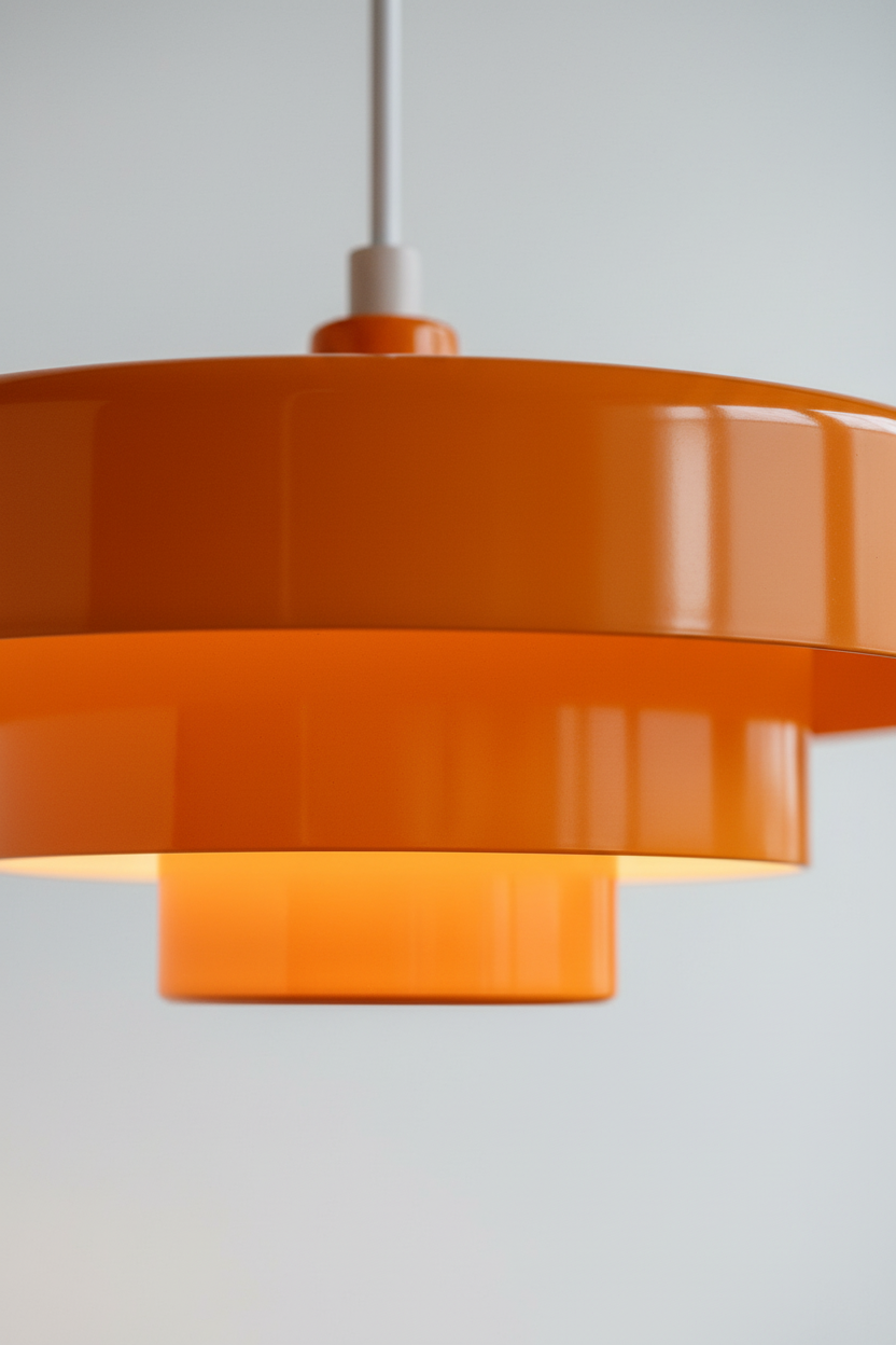 Retro-Vintage-Pendelleuchte mit Metalldomschirm für die Decke