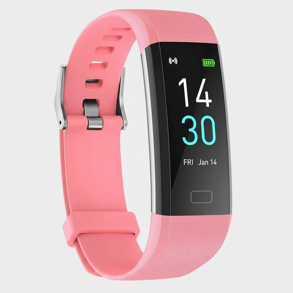 Per Bluetooth verbundene Fitness-Tracker-Smartwatch mit Blutdruck- und Herzfrequenzmessung