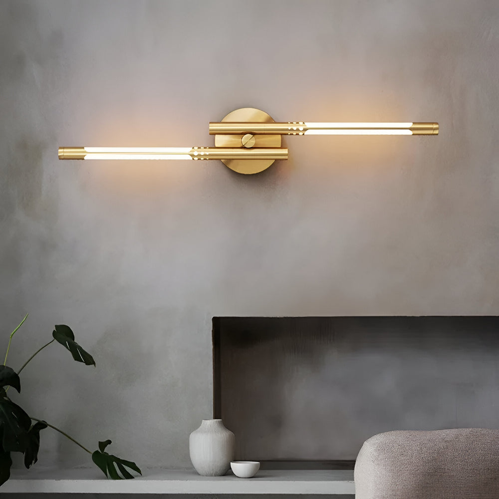 Moderne Wandleuchte für Innenräume aus Metall und Acryl im Stil einer Wandleuchte
