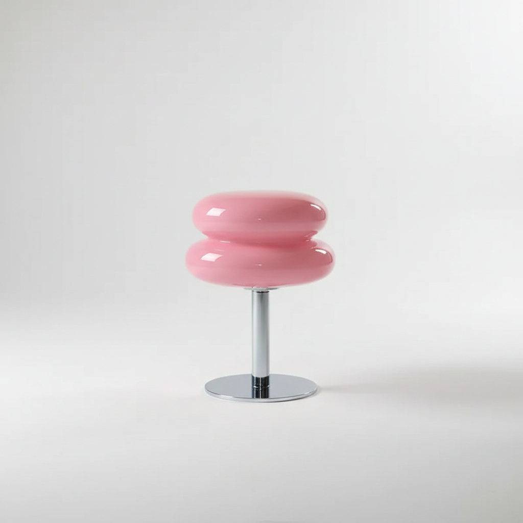 Kompakte kabellose dimmbare aufladbare Tischlampe im Bauhaus-Stil