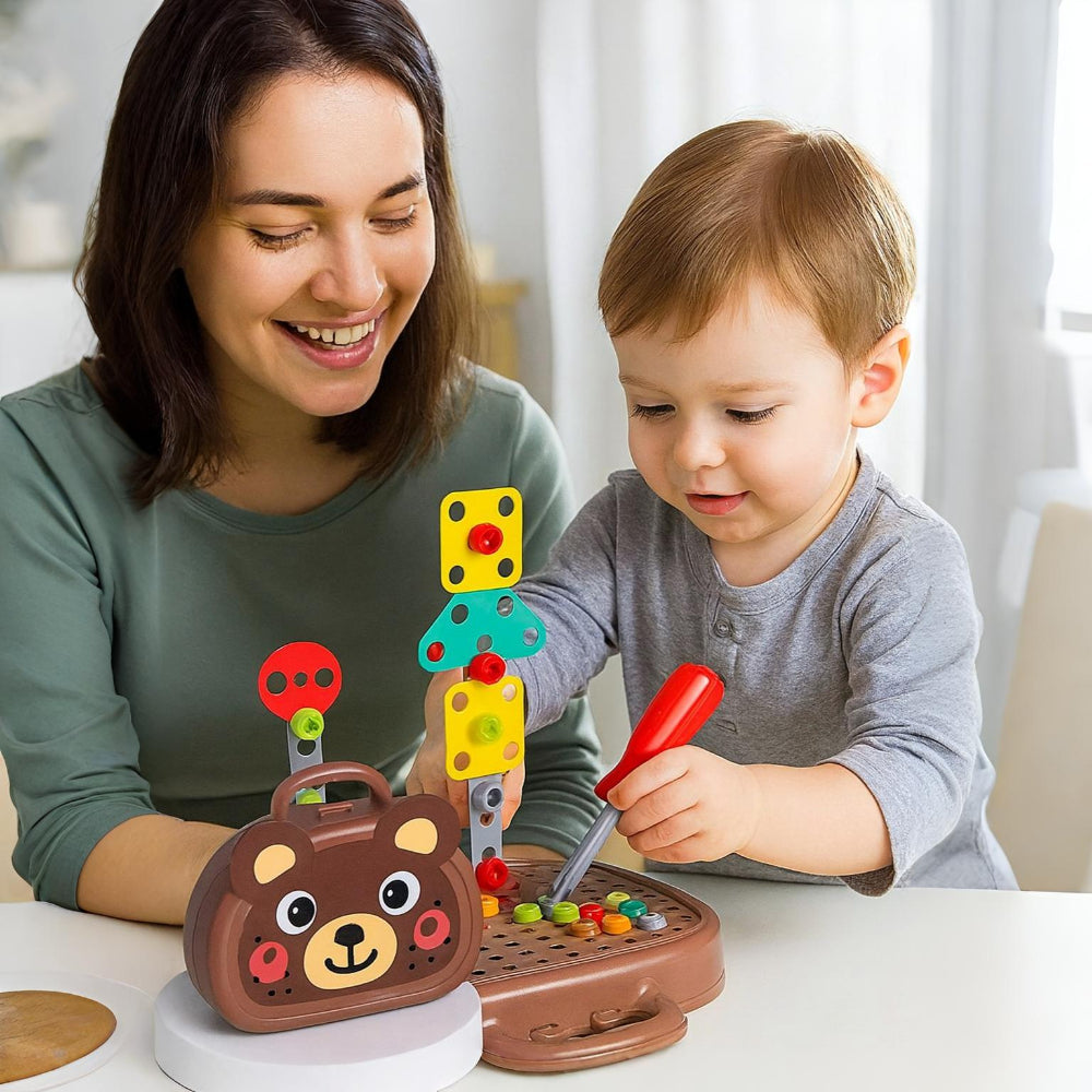 Interaktives pädagogisches Montessori-Bausteinset als STEM-Aktivitätsspielzeug