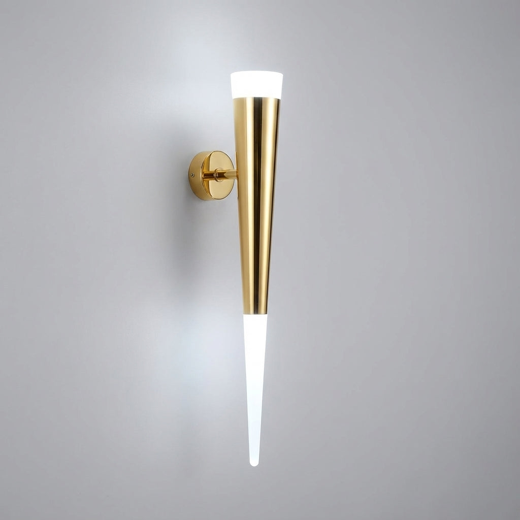 Elegante konische Metall-Wandleuchte mit nach oben und unten gerichtetem Licht
