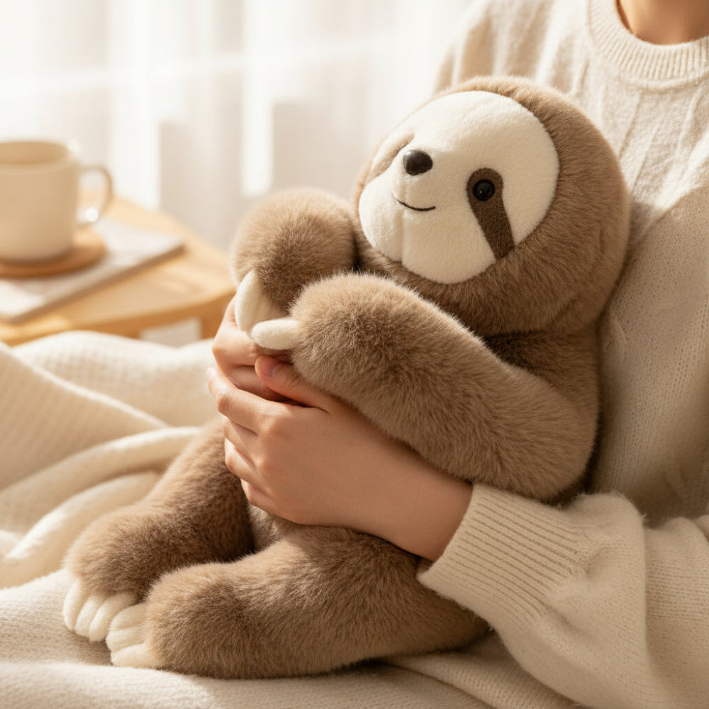 Weiches rundes Kuschelkissen mit Tiermotiv