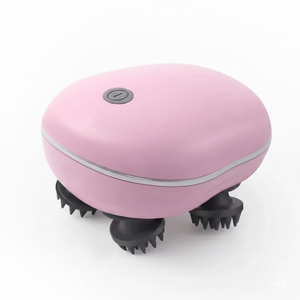 Ergonomisches elektrisches Kopfhautmassagegerät mit Knetfunktion zur Förderung des Haarwachstums