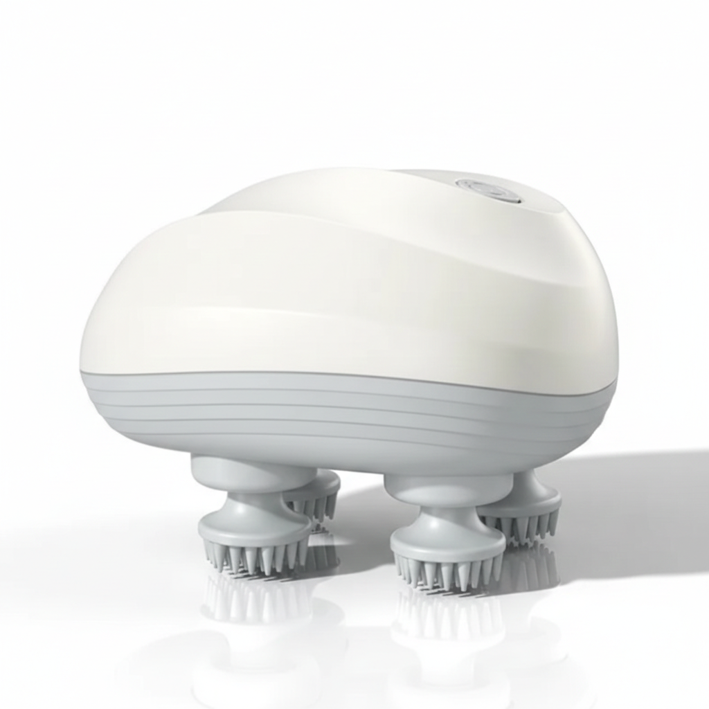 Ergonomisches elektrisches Kopfhautmassagegerät mit Knetfunktion zur Förderung des Haarwachstums