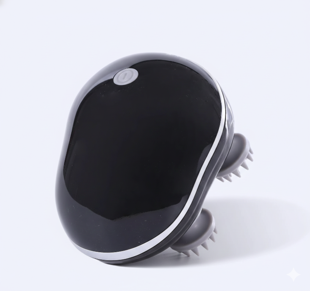 Ergonomisches elektrisches Kopfhautmassagegerät mit Knetfunktion zur Förderung des Haarwachstums